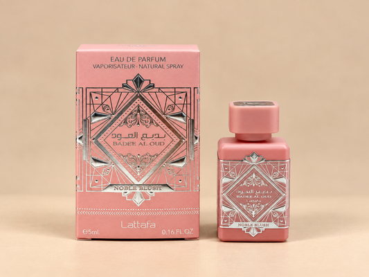 Bade’e Al Oud Noble Blush Lattafa Mini 5 ml – Eau de Parfum
