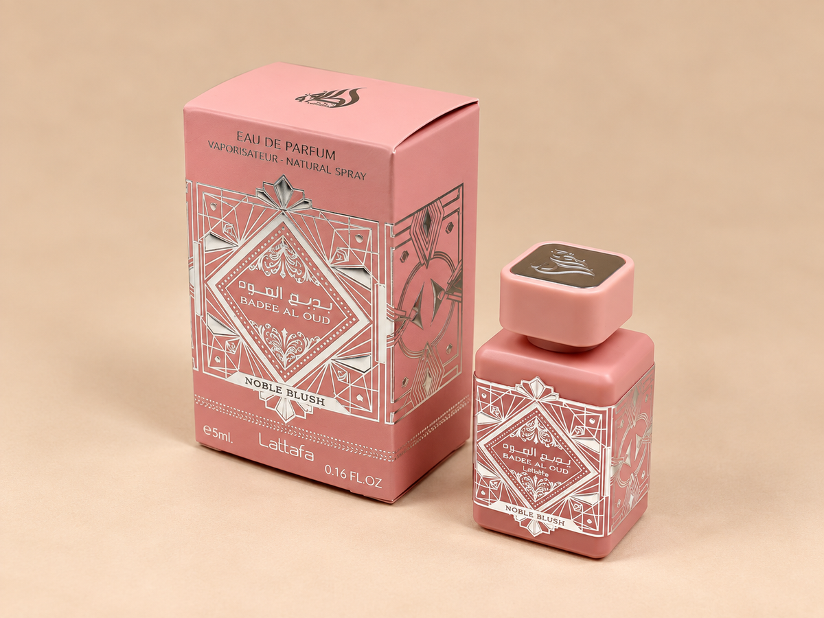 Bade’e Al Oud Noble Blush Lattafa Mini 5 ml – Eau de Parfum